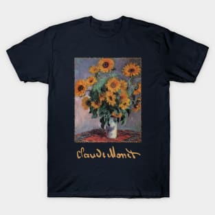 Sunflowers by Claude Monet T-Shirt